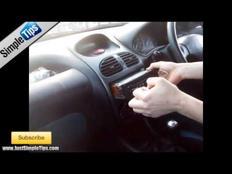 comment demonter autoradio d'origine peugeot 206