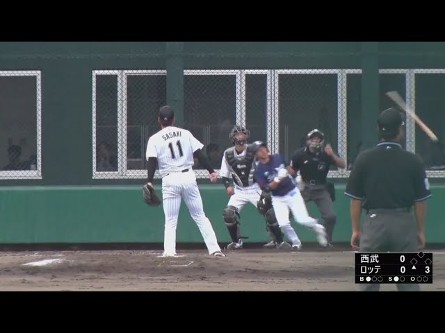 【ファーム】ライオンズ・熊代 ファームで今季第1号先制アーチ!! 2018/6/13 M-L(ファーム)
