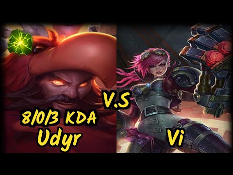 Branix (UDYR) vs VI - 8/0/3 KDA JUNGLE GAMEPLAY - EUW Ranked DIAMOND v9.6