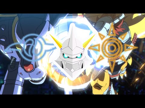 Omegamon Warp evolution Sequence from Agumon & Gabumon - Digimon Adventure 2020 ( オメガモン )