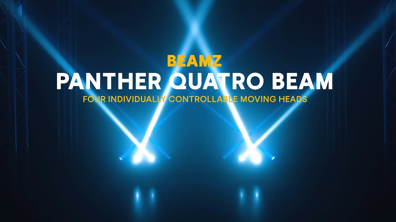 BeamZ PANTHER Quatro Beam Bar judančios galvos