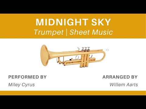 Midnight Sky - Miley Cyrus | Trumpet | Sheet Music
