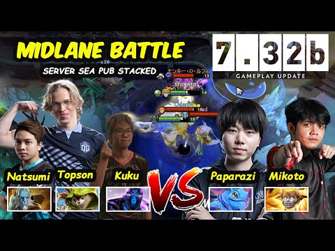 T1.Topson Hoodwink Kuku Natsumi vs Paparazi Mikoto SEA PUB SUPERSTAR STACKED New Patch 7.32b Dota 2