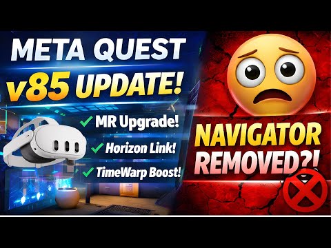 RIP New UI Navigator - Meta Quest V85 Update - Two Steps Forward, One Step Back