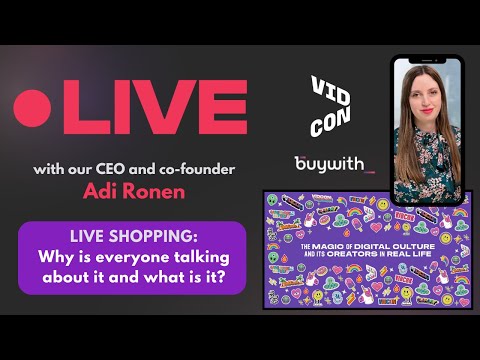 Adi Ronen, CEO and cofounder of buywith, at VidCon Anaheim 2023