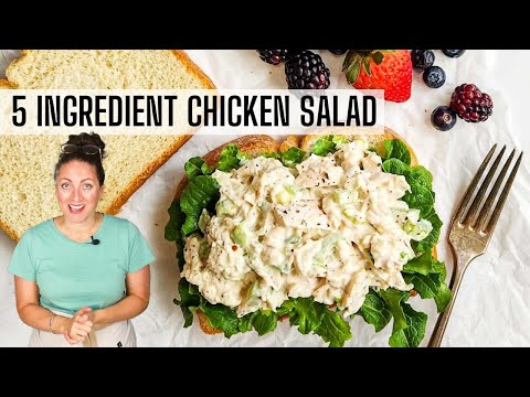 5 INGREDIENT CHICKEN SALAD | Super Simple Chicken Salad Recipe!!