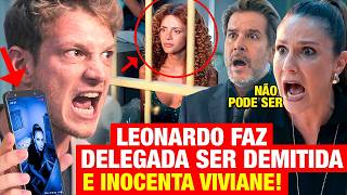 TRÊS GRAÇAS: SEGUNDA 16/03 - Leonardo faz DELEGADA SER DEMITIDA e INOCENTA VIVIANE com IDEIA GENIAL!