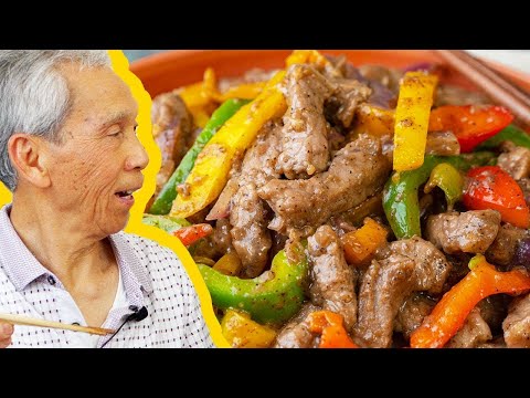 🤤 Dad's MOUTHWATERING Black Pepper Beef Stir Fry (黑椒牛柳)!