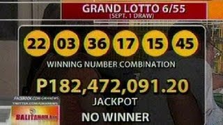 BT: Grand lotto 6/55 Sept 1 draw results