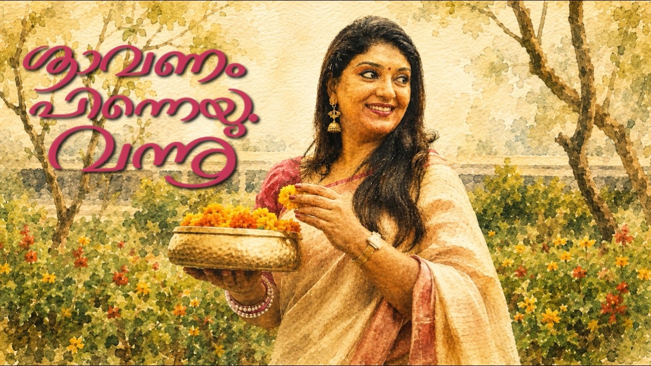 A Melodious Onam Love Story ♥️| Shraavanam PInneyum Vannu | Sudeep Kumar & Sophia | Balram Ettikkara