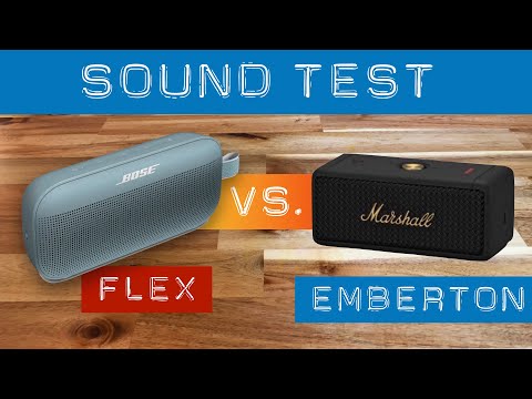 Bose SoundLink Flex vs. Marshall Emberton. Audio quality sound test.