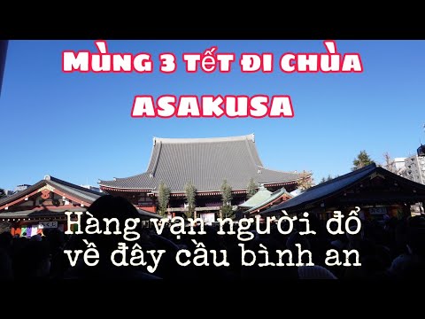 Đi chùa đầu năm 2023. ASAKUSA Tokyo Nhật Bản.