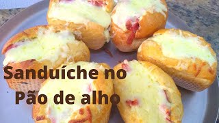 IRRESISTVEL !!! PO DE ALHO  COM RECHEIO DE  CALABREZA E MUSSARELA !!!