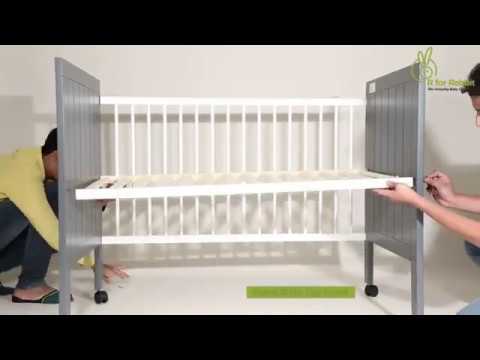 Installation Video Of R for Rabbit Baby's Den Wooden Baby Crib