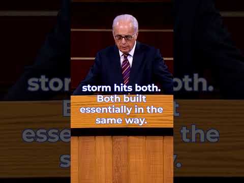 John MacArthur | Build Your House On Rock Or Sand #shorts #short #johnmacarthur #sermons #gospel