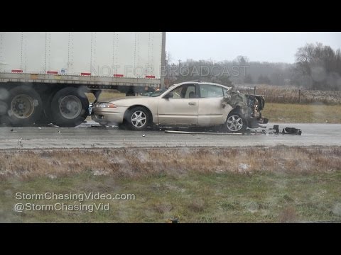 Saint Cloud, MN Freezing Rain & Blizzard Travel Nightmare - 11/18/2016