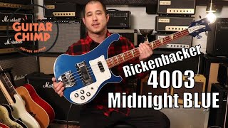 Video thumbnail for '03 Rickenbacker 4003 Midnight Blue | Review & Demo! by Guitar Chimp