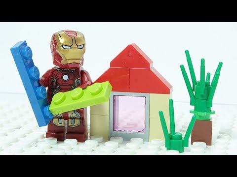 LEGO Iron Man Brick Building Summer House Animation