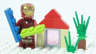 Download lagu LEGO Iron Man Brick Building Summer House Animatio... mp3