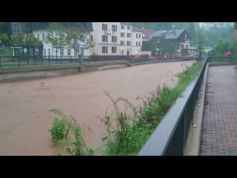 Hochwasser in Werdau 2013 Uferstrasse
