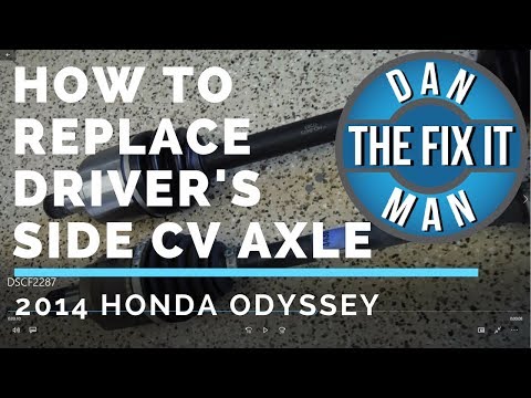 2014 Honda Odyssey - Replacing CV Axle shaft (Driver's side)