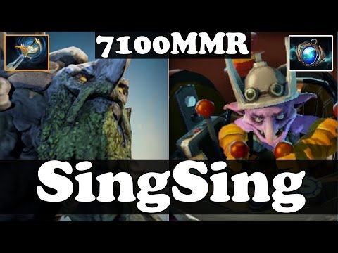 SingSing 7100 MMR Plays Tiny And Timbersaw - Ranked Match Gameplay - Dota 2