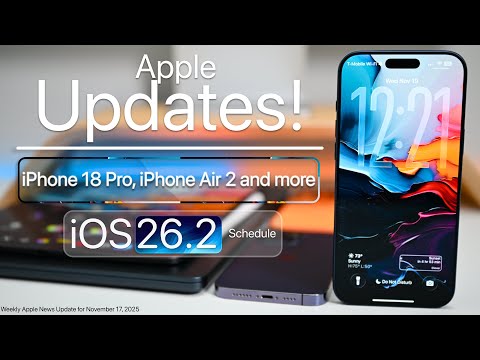 Apple Updates, iPhone 18 Pro, iPhone Air 2, and iOS 26.2