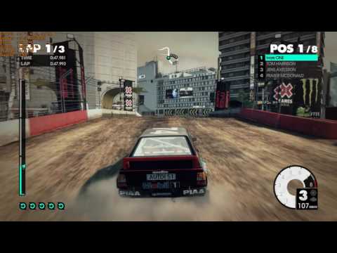 Dirt 3 Walkthrough Part 16 - "Rockstar Clash: Tokyo RallyX Classic" [1080p60]