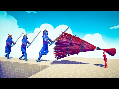 3x SAMURAI GIANT vs EVERY GOD - Totally Accurate Battle Simulator TABS