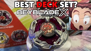 HELLSCHAIN 5-60HT BX-21 DECK SET REVIEW UNBOXING BEYBLADE X