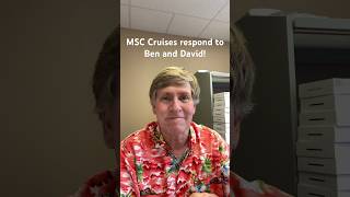 MSC Cruises responds to Ben and David incident #shorts