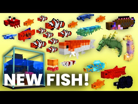 I Built a Custom Fish Tank in Minecraft! (Bettas & Aquatics!)