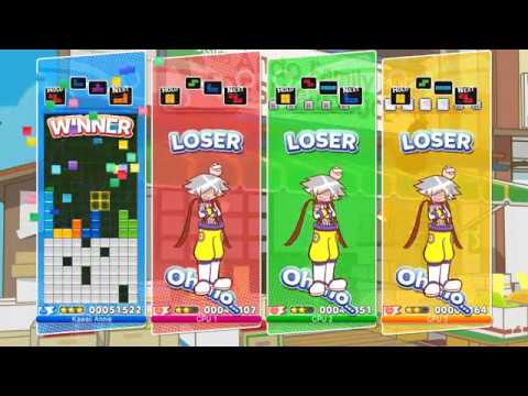 Puyo Puyo Tetris PC - Tetris vs Tetris (Annie vs 3 Ex's)