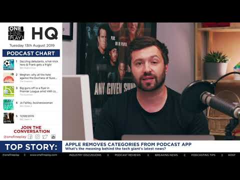 Apple podcast categories disappear