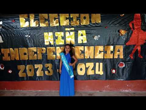 Elección Niña Independencia 2023 en Los Tablones, San Jorge, Zacapa