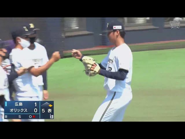 【ファーム】バファローズ・山下 プロ入り後最長の5回を1失点に抑える好投!! 2021/6/23 B-C(ファーム)