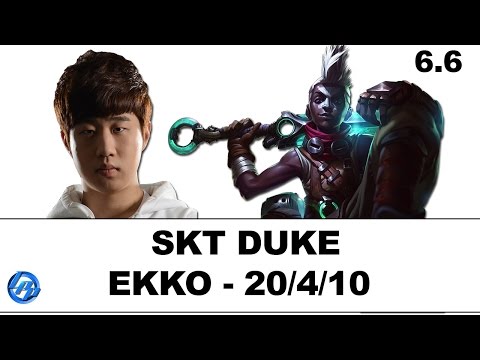 SKT Duke(Ekko) vs Snake Ella(Dr. Mundo) - Kr Ranked