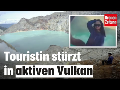 Chinesin beim Posieren in Indonesien verunglückt | krone.tv NEWS