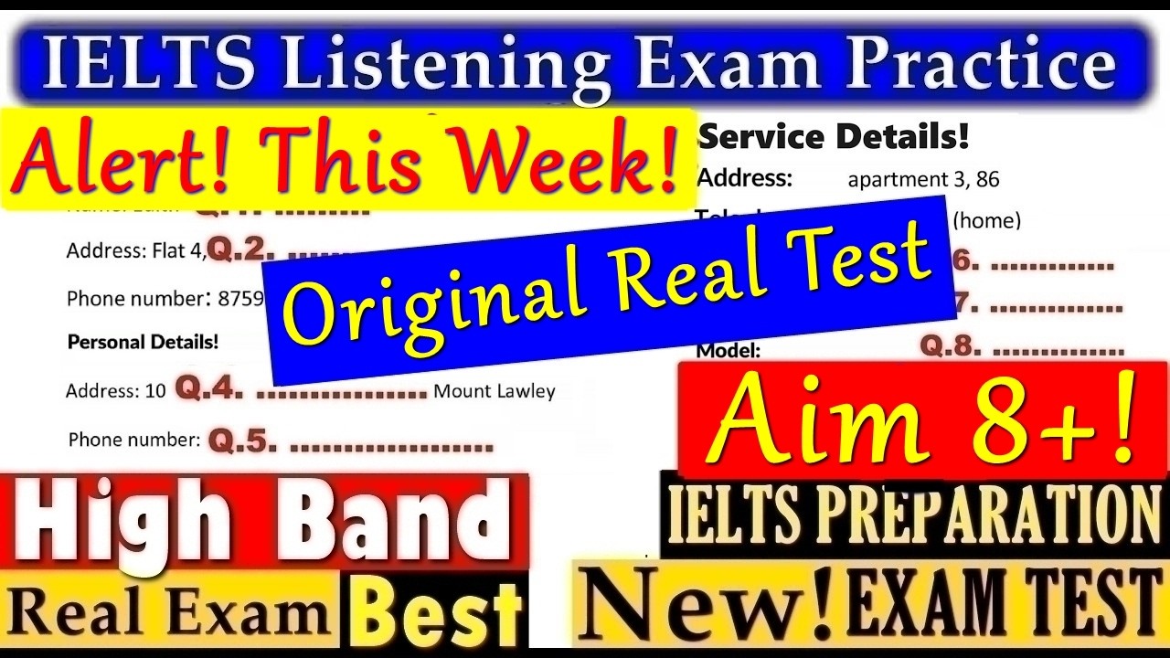 IELTS LISTENING PRACTICE TEST 2026 WITH ANSWERS | 04.04.2026