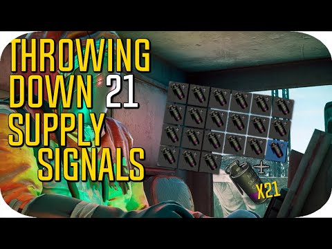 Rust Console Edition - Throwing 21 Supply Signals