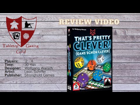 That's Pretty Clever! (Ganz sch�n clever) Board Game Review - YouTube
