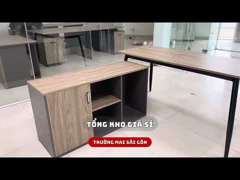 Bàn Giám Đốc Góc L Chân Sắt- BGĐ54