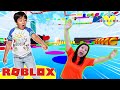 Ryan vs Mommy in Roblox Super Mega Easy Obby Let’s Play!