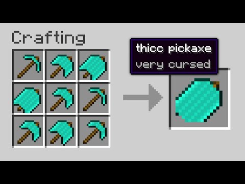 I made the most CURSED PICKAXE in Minecraft...