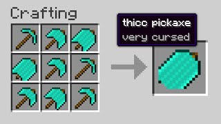 I made the most CURSED PICKAXE in Minecraft...