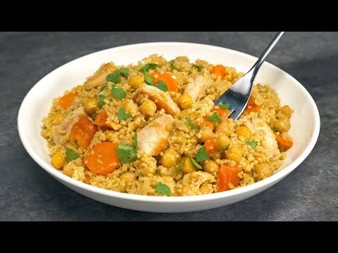Dinner in 20 Minutes! Chicken Vegetable Couscous. Recipe by Always Yummy!