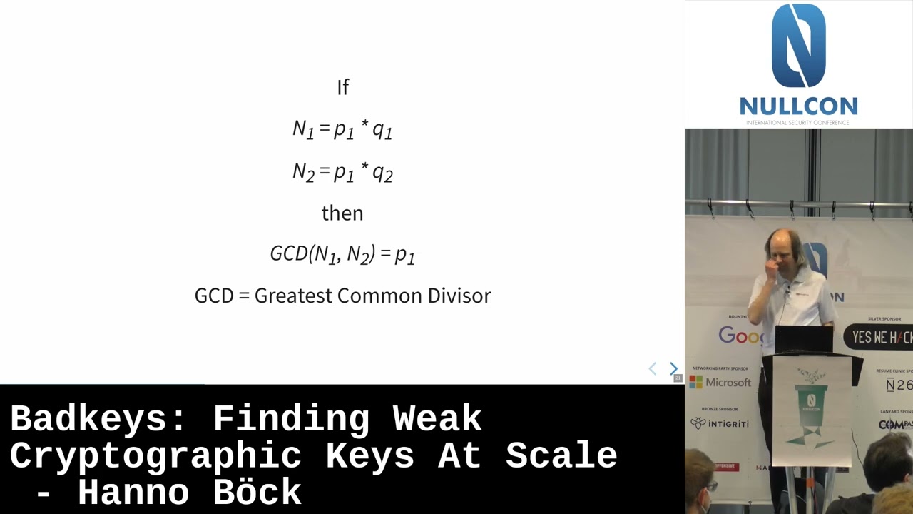 Badkeys: Finding Weak Cryptographic Keys At Scale by Hanno Böck | Nullcon Berlin