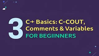 Download the video ""3-C++ Basics in Arabic: Cout, Comments & Variables Explained for Beginners""
