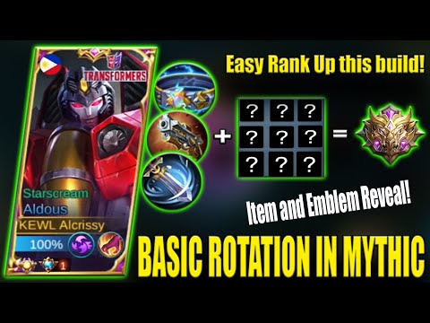 ALDOUS NEW ROTATION IN MYTHIC! ITEM/EMBLEM REVEAL TO IMPROVE YOUR GAME🔥ALDOUS BEST BUILD 2022 - MLBB