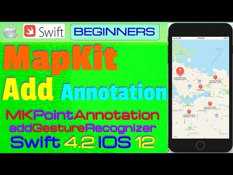 IOS 12, Swift 4.2, Tutorial : How Add Annotation on Map with LongPressGesture ( Latitude, Longitude)